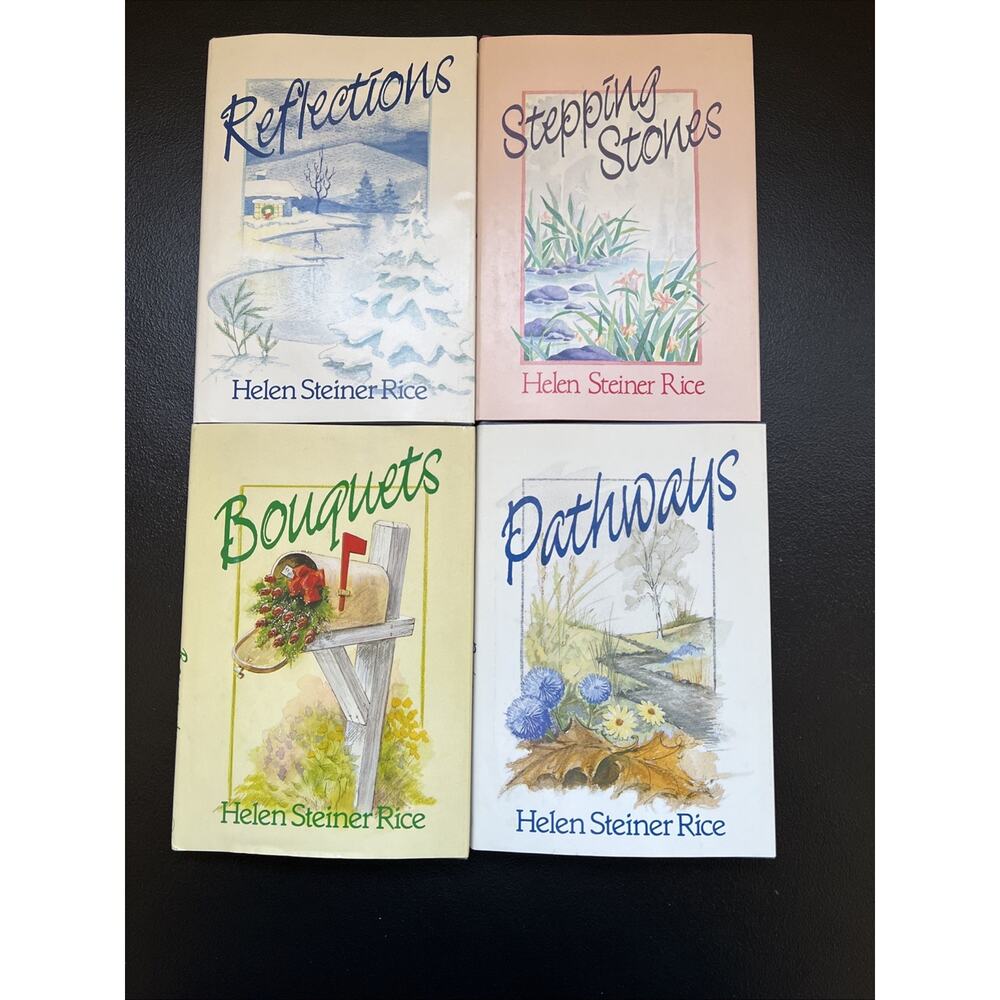 4 Book lot Helen Steiner Rice HC Bouquets Reflections Bouquets Stepping Stones